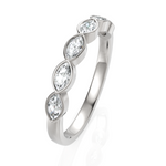 Load image into Gallery viewer, Half Eternity Marquise Diamond  Wedding Band