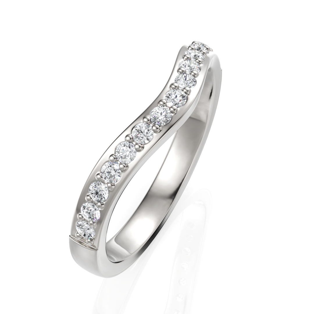 Ella Wavy Diamond Ring