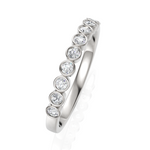 Load image into Gallery viewer, Elegant half Eternity Ring With Round Cut Diamond
