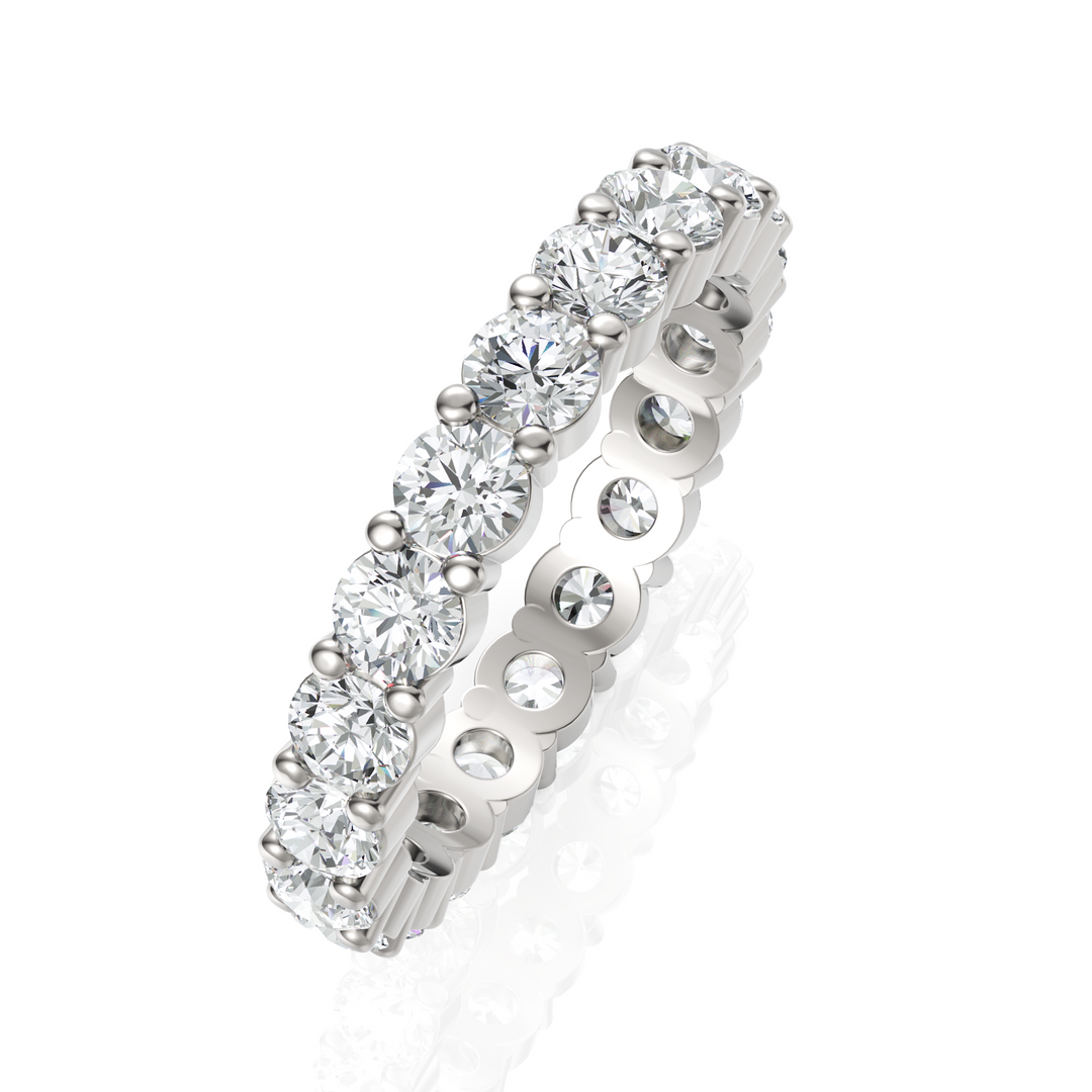 Stunning Round Cut Diamond Eternity Band