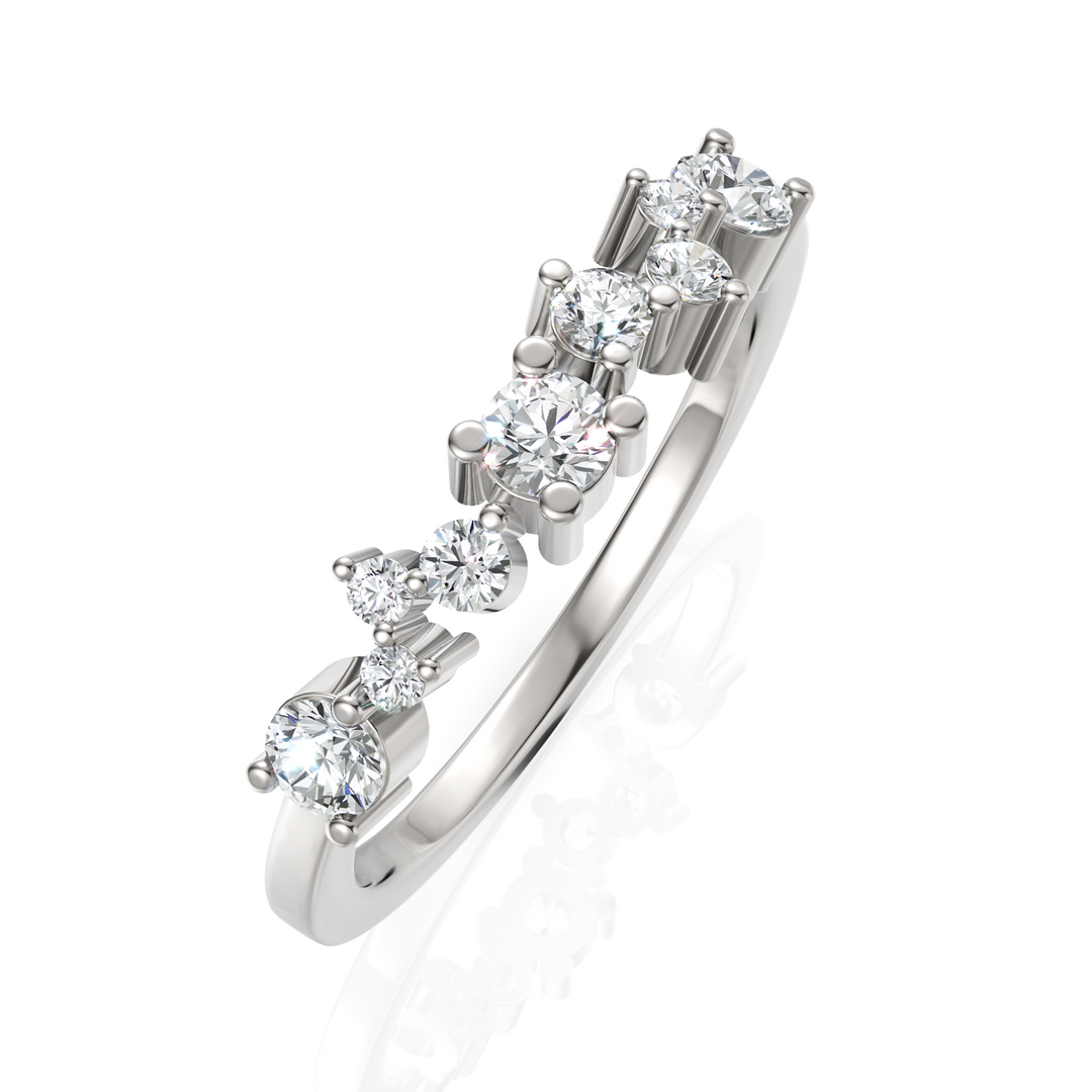 Scattered Miracle Round Diamond Ring