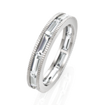 Load image into Gallery viewer, Cluster Baguettes Diamond Eternity Band
