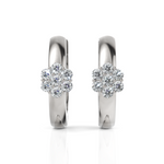 Load image into Gallery viewer, Seven Stone Charming Diamond Hoop Earrings
