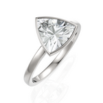 Load image into Gallery viewer, Trillion Cut Solitaire Diamond Ring With Bezel Set (1.50 CT.)
