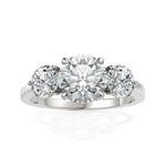 Load image into Gallery viewer, Troupe Round Three Stone Round Cut Diamond Ring (1.5 CT. Center Diamond)
