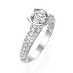 Load image into Gallery viewer, Prolific Unique Diamond Setting Ring
