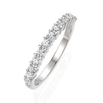 Load image into Gallery viewer, Glistening Classic Diamond Half Eternity Band