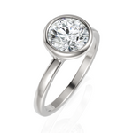 Load image into Gallery viewer, Solitaire Bezel Setting Diamond Ring (1.50 CT. Solitaire)
