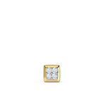 Load image into Gallery viewer, Spunky Single Piece Ear Stud For Men With Round Cut Diamond (Yellow Gold)