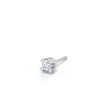 Load image into Gallery viewer, Stunning Single Ear Stud For Men With Round Cut Diamond (White Gold)
