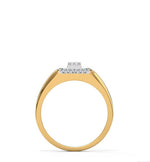 Load image into Gallery viewer, Fanciable Round Cut Diamond Ring With Yellow Gold For Men