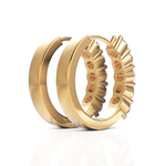 Load image into Gallery viewer, Scarlett Sparkle Diamond Hoop Earrings