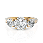 Load image into Gallery viewer, Troupe Round Three Stone Round Cut Diamond Ring (1.5 CT. Center Diamond)
