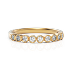 Load image into Gallery viewer, Elegant half Eternity Ring With Round Cut Diamond
