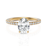 Load image into Gallery viewer, Grand Oval Classic Fine Solitaire Diamond Ring (1.00 Ct. Oval Cut)