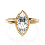 Load image into Gallery viewer, Striking Marquise Cut Diamond Solitaire Ring With Bezel Set (1.50 CT.)
