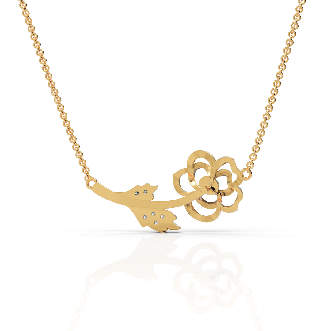 Paradise Flower Diamond Necklace