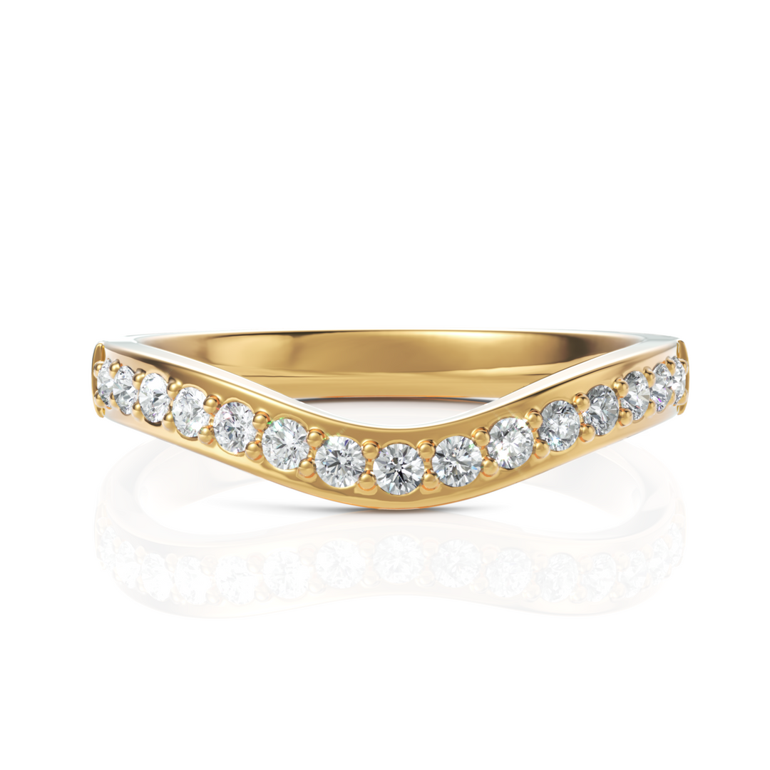 Ella Wavy Diamond Ring