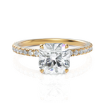 Load image into Gallery viewer, Solitude Grace Square Radiant Cut Diamond Ring (1.50 CT. Square Radiant Cut)