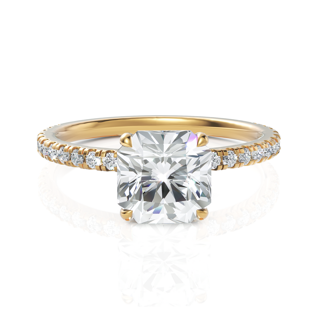 Solitude Grace Square Radiant Cut Diamond Ring (1.50 CT. Square Radiant Cut)