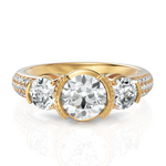 Load image into Gallery viewer, Blooming Three Solitaire Diamond Wedding Ring