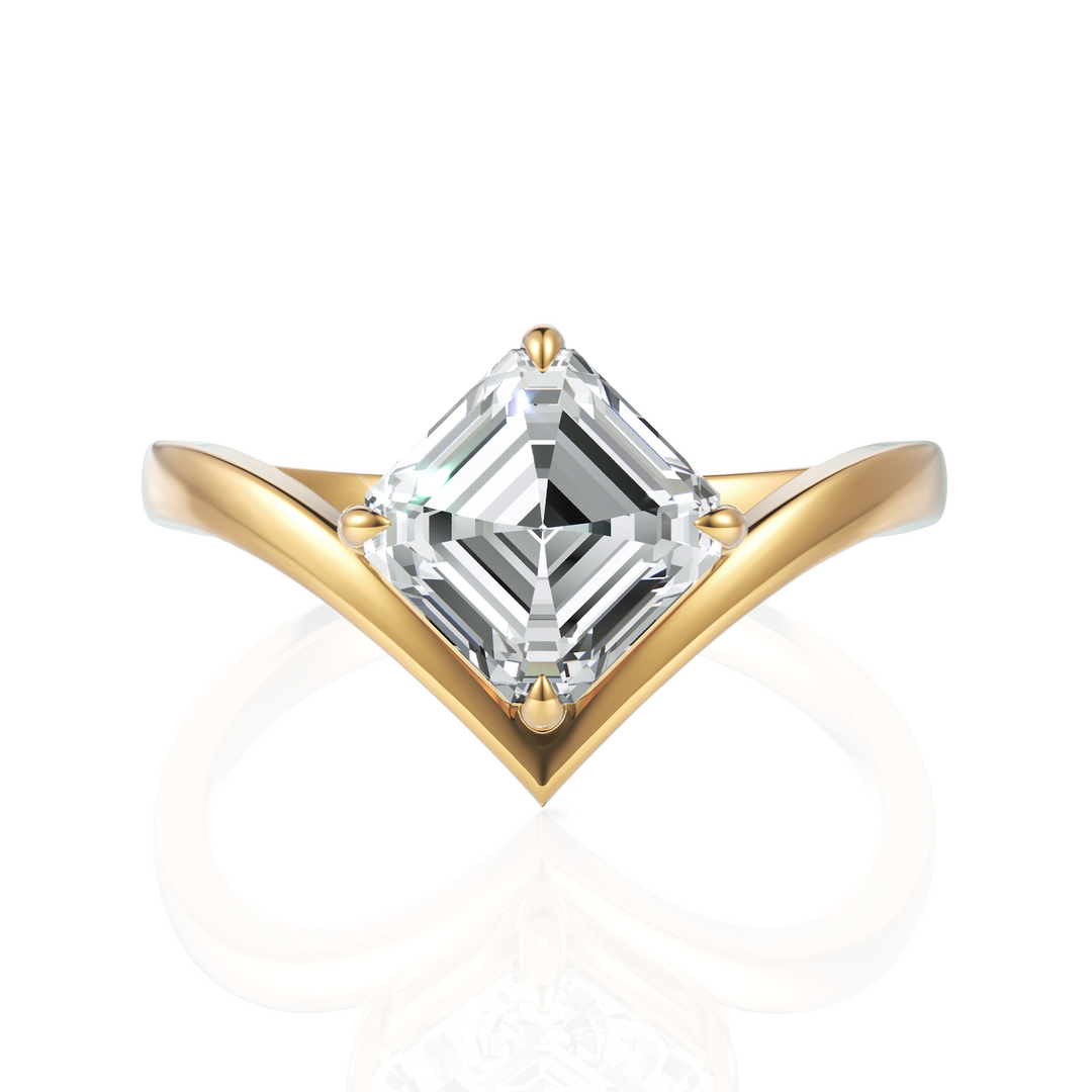 Solitude Mirage Asscher Cut 1.50 CT. Diamond Ring