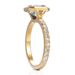 Load image into Gallery viewer, Lustre Asscher Cut Diamond Solitaire Ring With Bezel Setting (2.00 CT. Asscher Cut)
