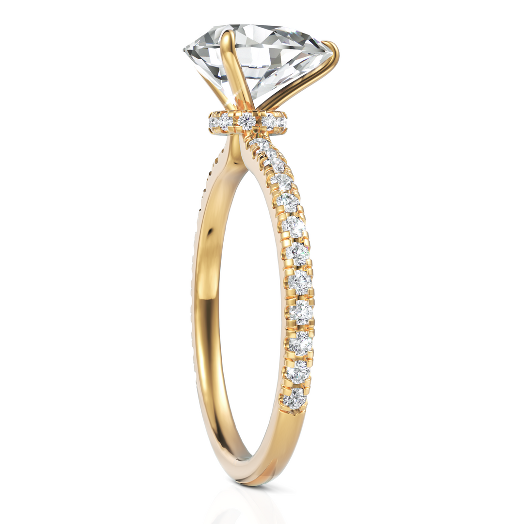 Pear Cut Solitaire Diamond Wedding Ring (1.50 CT. Pear Cut)
