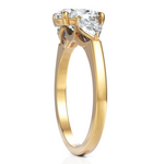 Load image into Gallery viewer, Enamel Three Stone Diamond Ring With One Oval Cut &amp; Two Pear Cut Diamonds (1.50 CT. Oval Cut)
