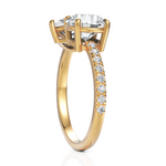 Load image into Gallery viewer, Round Cut &amp; Pear Cut Diamond Toi Et Moi Engagement Ring (1.50 Ct. Each Diamond)