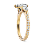 Load image into Gallery viewer, Brilliant Three Stone Pear Cut Diamond Engagement Ring (Center Stone 1.50 CT.)