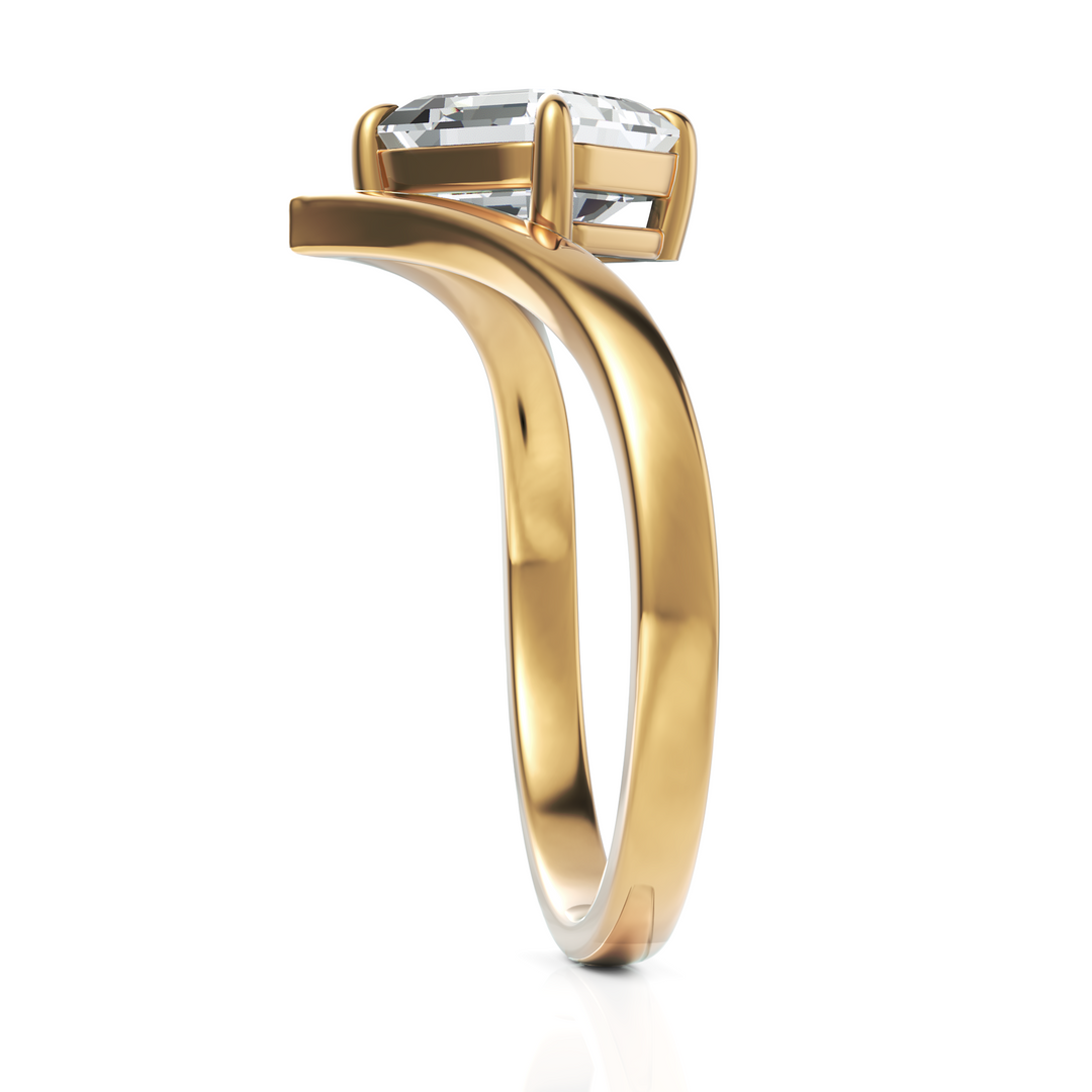 Solitude Mirage Asscher Cut 1.50 CT. Diamond Ring