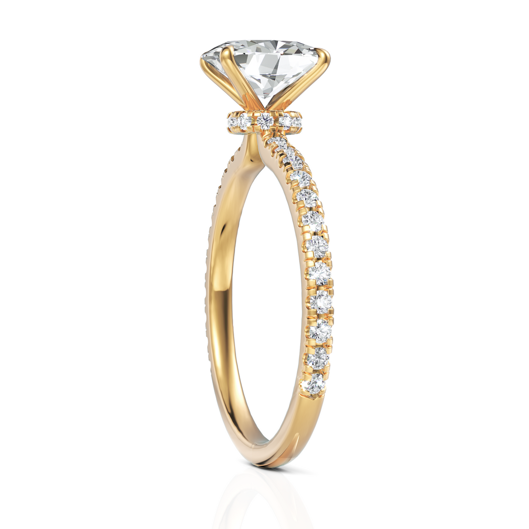 Grand Oval Classic Fine Solitaire Diamond Ring (1.00 Ct. Oval Cut)