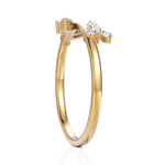 Load image into Gallery viewer, Petal Diamond Ring With Round Cut &amp; Marquise Cut Diamond
