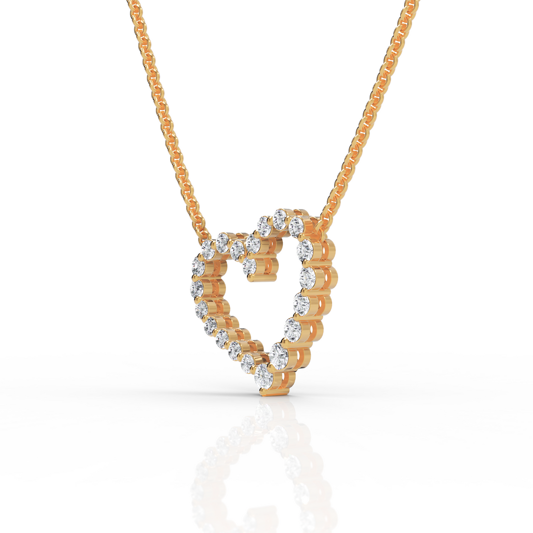 Glimmer Heart Diamond Pendant