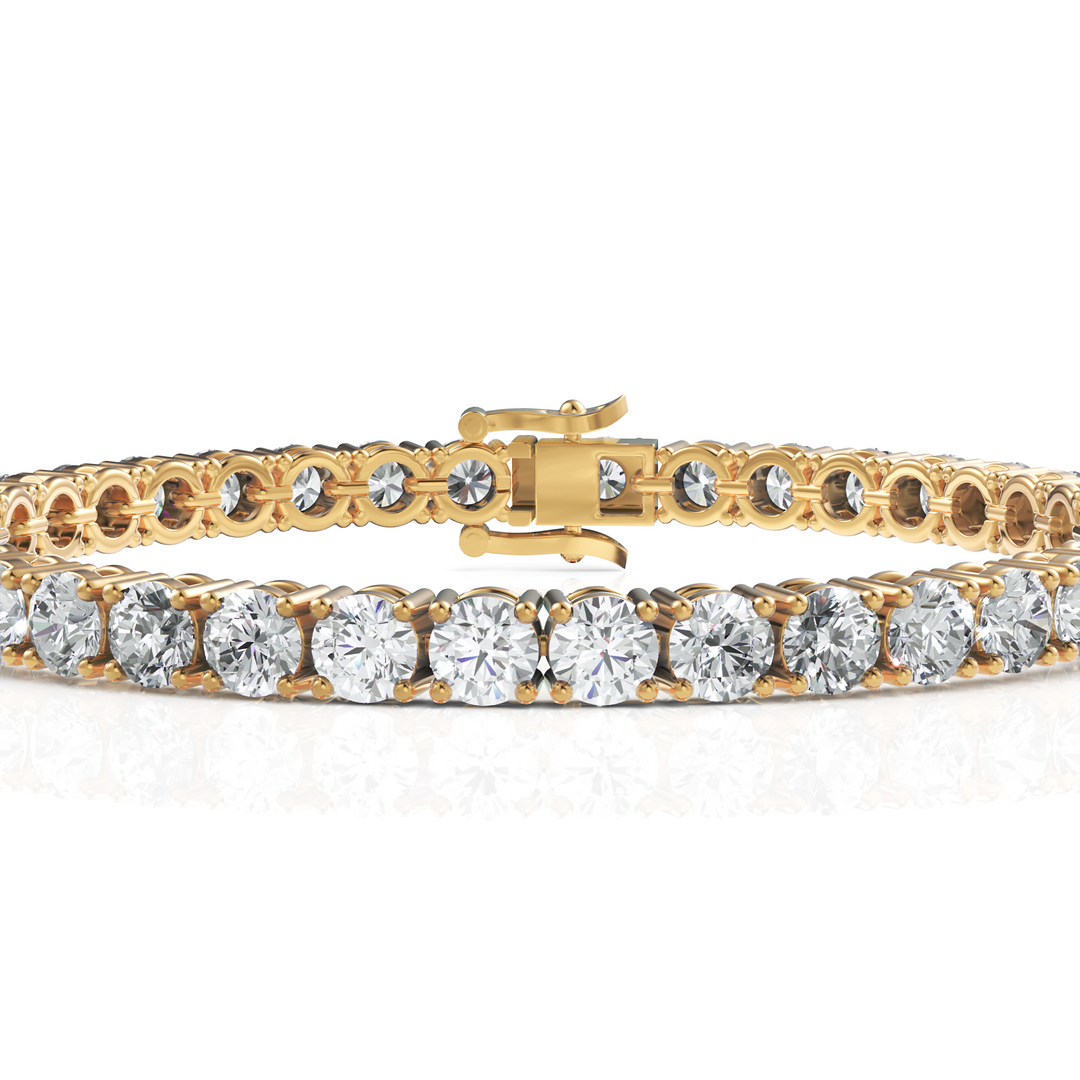 Sparkling Round Cut Diamond Tennis Bracelet(0.30CT Each)