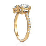 Load image into Gallery viewer, Gracious Toi Et Moi Wedding Ring With Round Cut &amp; Oval Cut Diamond (1.50 CT. Each Diamond)
