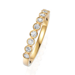 Load image into Gallery viewer, Elegant half Eternity Ring With Round Cut Diamond