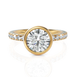 Load image into Gallery viewer, Charming Round Cut Diamond Ring With Bezel Set (1.50 CT. Solitaire)