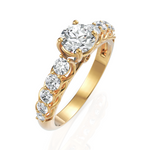 Load image into Gallery viewer, Glistening Classic Round Diamond Ring