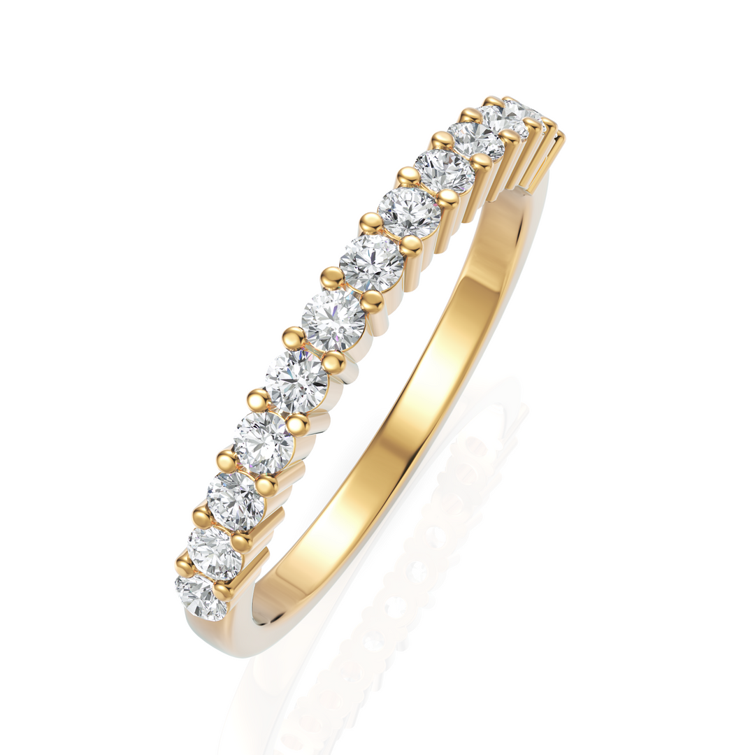 Glistening Classic Diamond Half Eternity Band