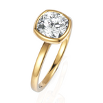 Load image into Gallery viewer, Pleasant Cushion Cut Diamond solitaire Ring With Bezel Set (1.50 CT.)