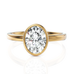 Load image into Gallery viewer, Classic Oval Cut Diamond With Bezel Set (1.50 CT.)
