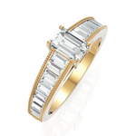 Load image into Gallery viewer, Designer Baguette Diamond Wedding Ring