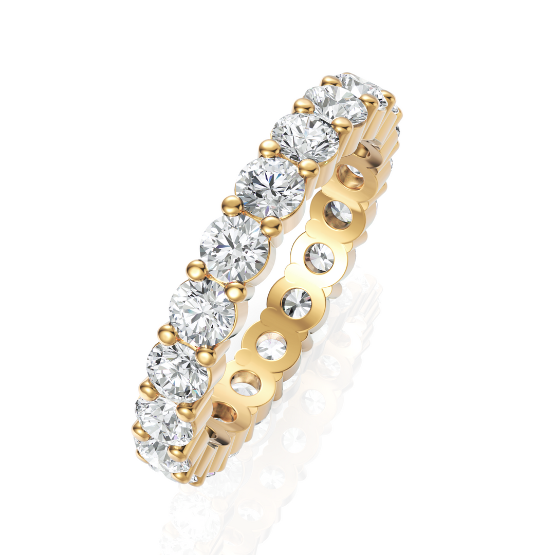 Stunning Round Cut Diamond Eternity Band