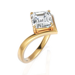 Load image into Gallery viewer, Solitude Mirage Asscher Cut 1.50 CT. Diamond Ring