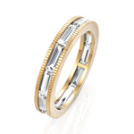 Load image into Gallery viewer, Cluster Baguettes Diamond Eternity Band