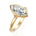 Load image into Gallery viewer, Striking Marquise Cut Diamond Solitaire Ring With Bezel Set (1.50 CT.)
