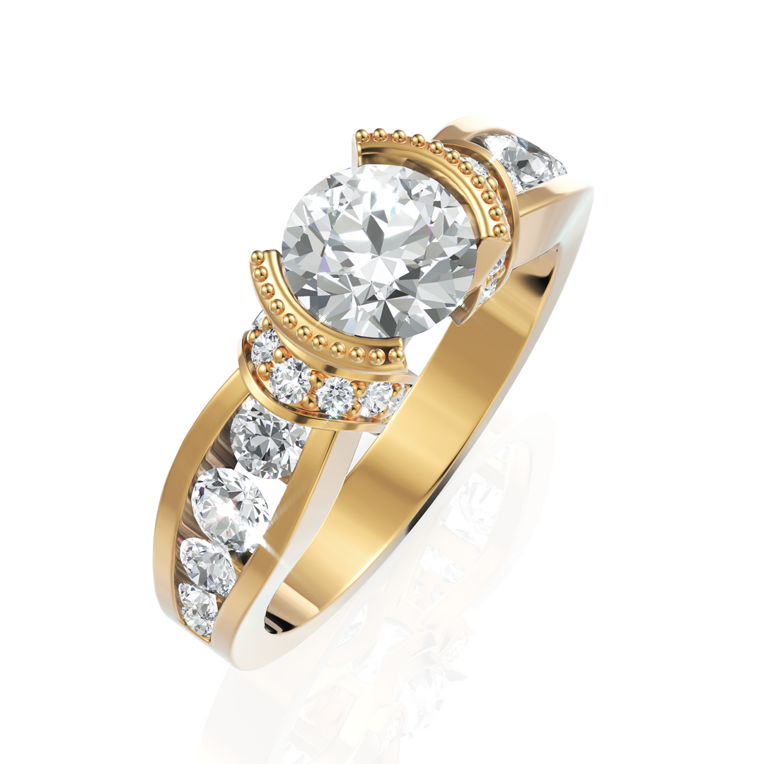Desire Solitaire Wedding Ring (1.00 CT. Center Diamond)