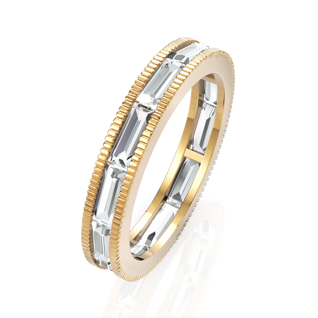 Cluster Baguettes Diamond Eternity Band